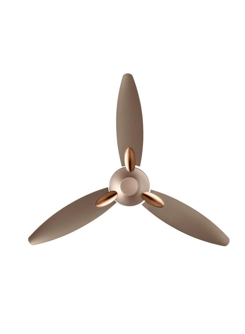أوشا USHA Bloom Daffodil 1250mm|BEE Star Rated | Goodbye Dust Ceiling Fan | 2 Year Warranty | (Sparkle Golden and Brown) Pack of 1 - Image 1